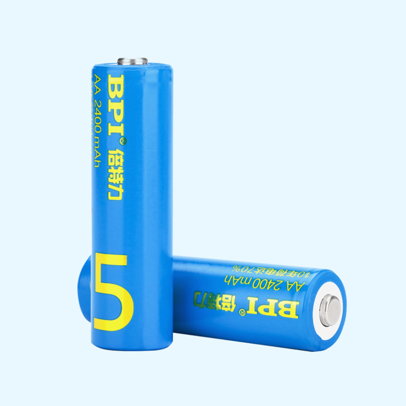 BPI超低自放鎳氫可充電電池5號(hào)2400mAh,應(yīng)急型用于儀表器,滿電存放10年后電量70%